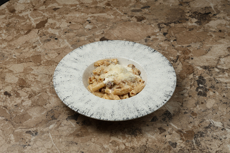 Маккерони с брискетом