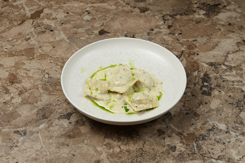 Равиолли Креветка Шпинат 