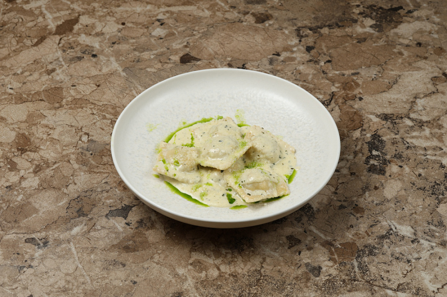 Равиолли Креветка Шпинат 