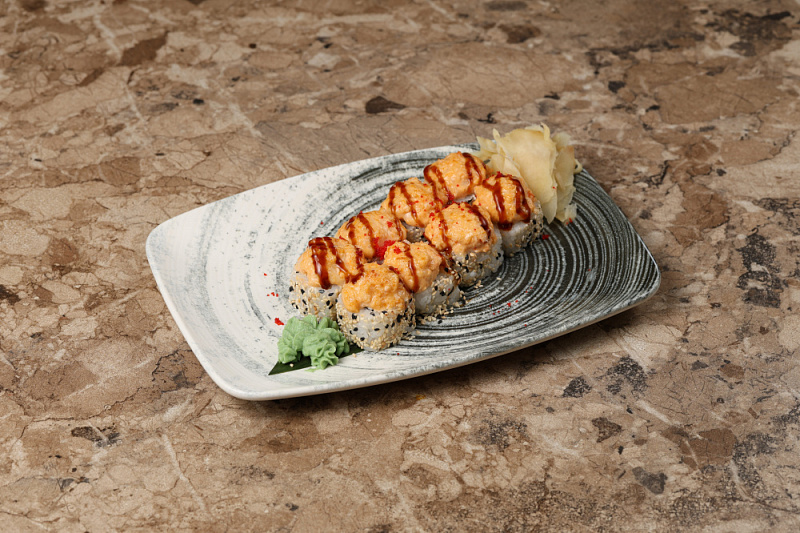 Запеченый Ролл с креветками